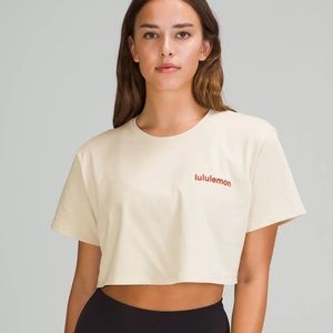 Lululemon Cropped Boxy Tee White Opal